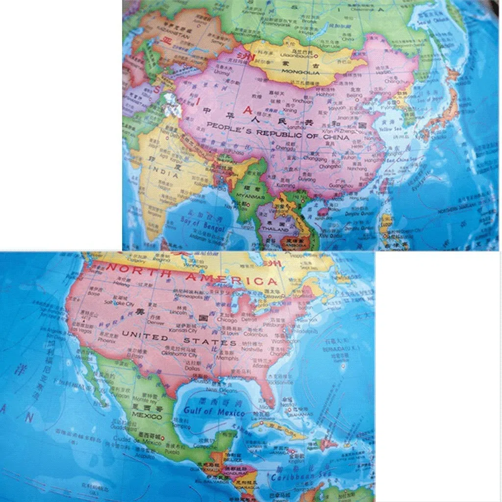 Globe, Globe éducatif avec Support, Carte, lumière LED