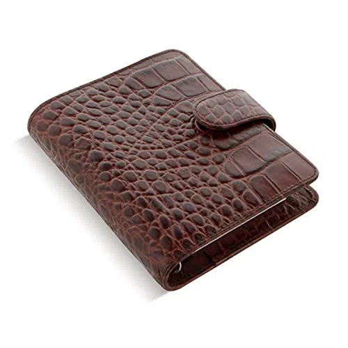 Filofax Pocket 26014 Organiseur Croc Classic, Chestnut, 2024