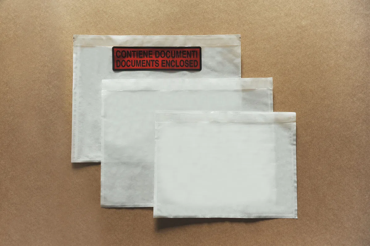 Cartes Dozio enveloppe autocollante porte-documents, 1000 pièces
