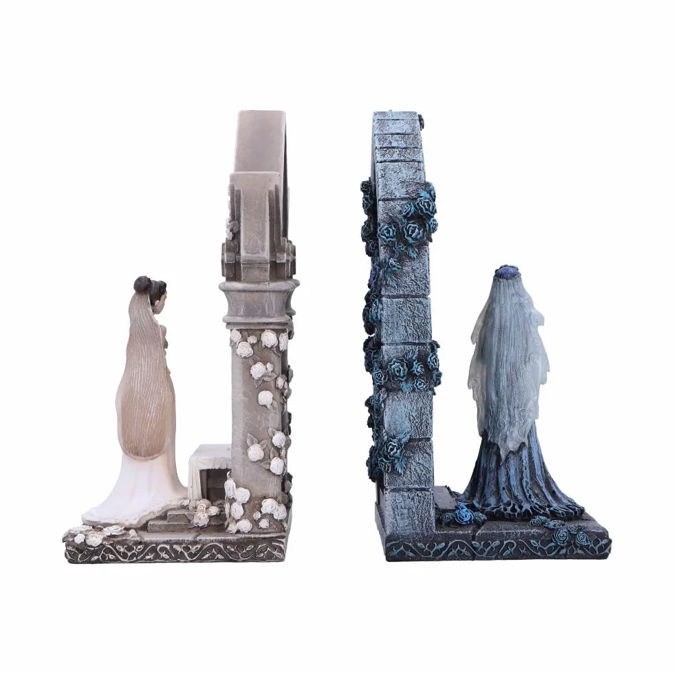 Nemesis Now Serre-Livres Emily et Victoria Corpse Bride - Objets de Collection de Film Gothique - Produit sous Licence Officielle Tim Burton