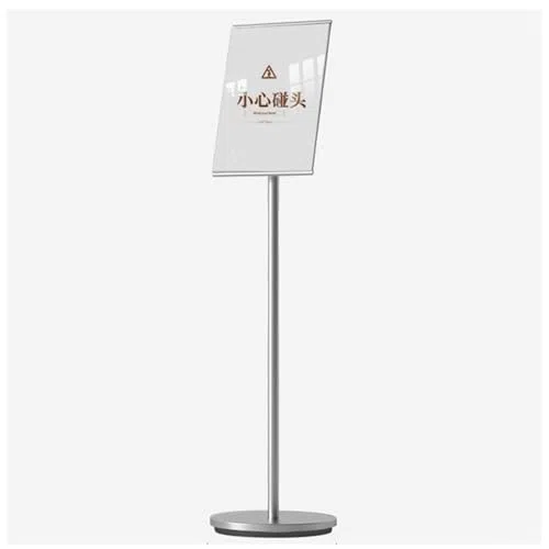 Support de panneau de sol réglable pour affichage vertical et horizontal, parfait pour le contrôle de la foule, les événements commerciaux et les avis