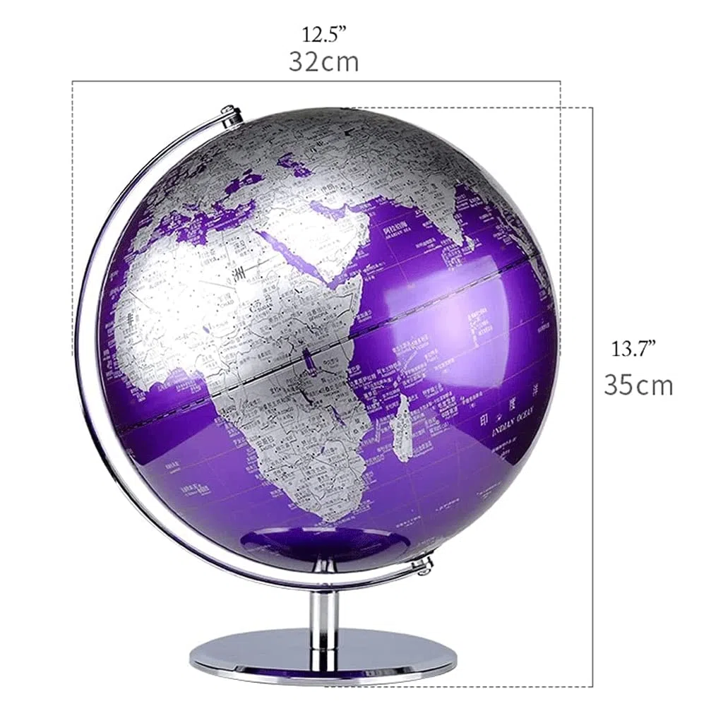 Globe terrestre, Dernière Version avec Base antidérapante Adultes ou Enfants(32cm E)