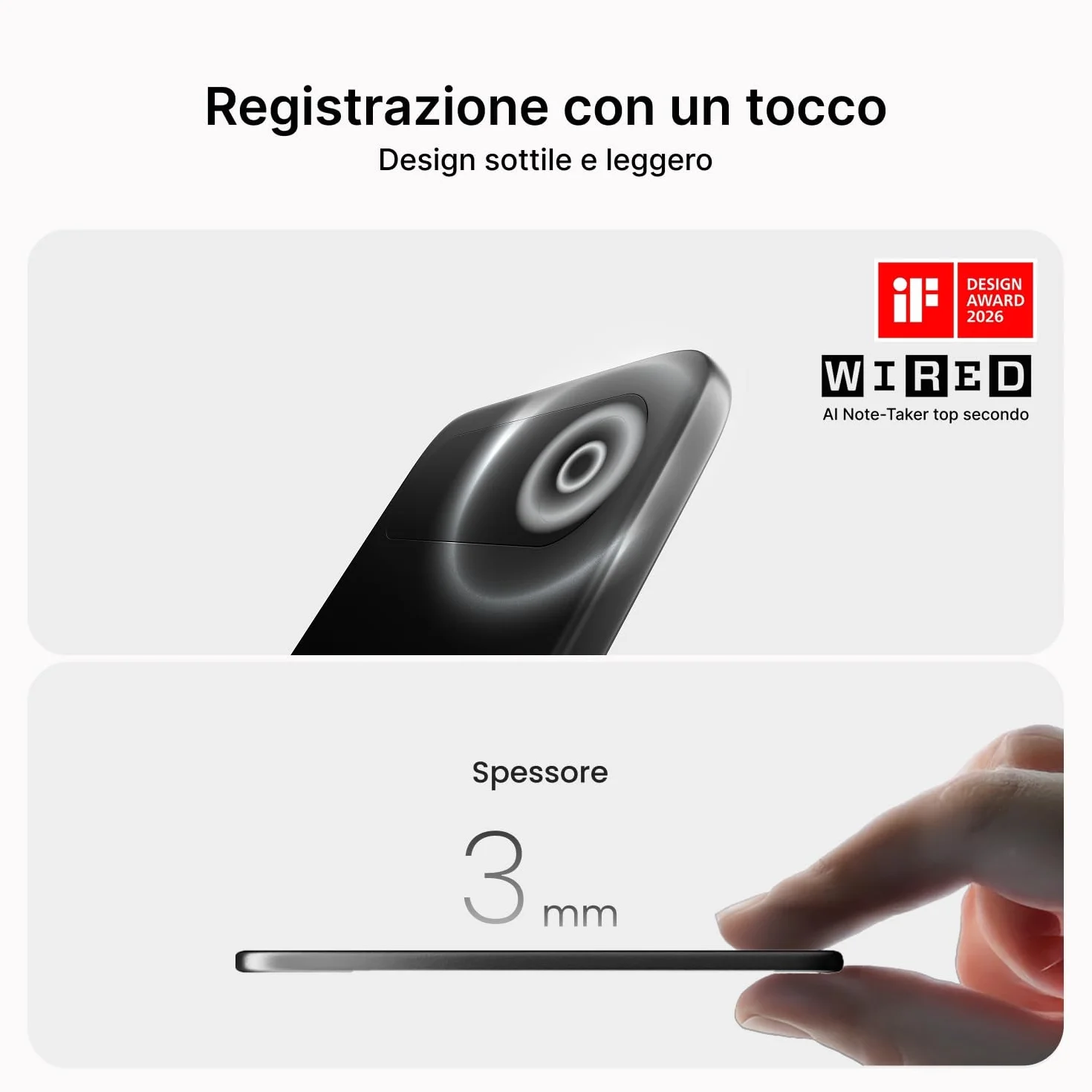 comulytic Note Pro Enregistreur Vocal IA, Dictaphone Enregistreur Vocal avec Étui, Transcription et Résumé Illimités, Contrôle par App, 113 Langues Conçu pour Conférences, Réunions et Appels