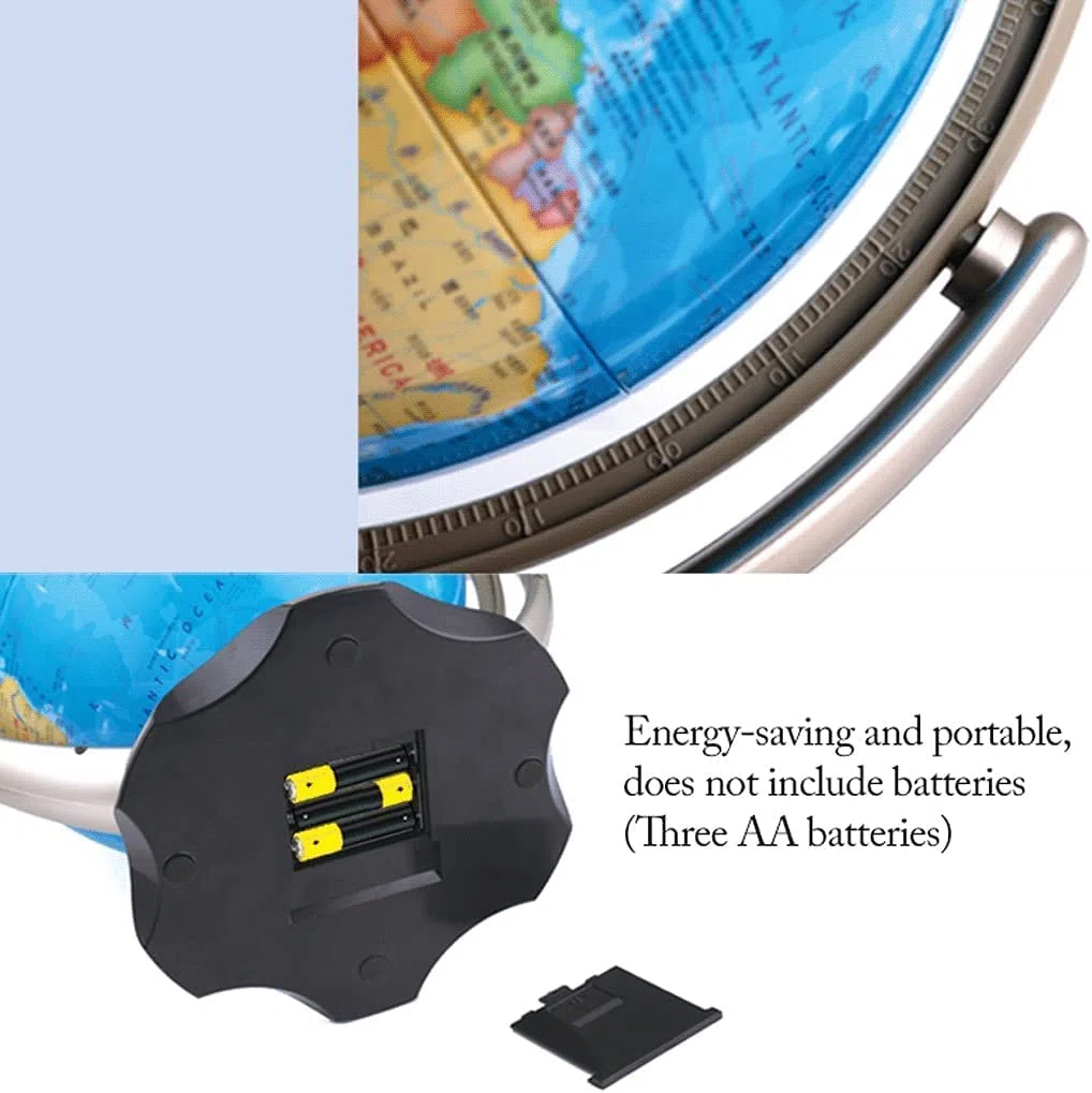 Globe, Globe éducatif avec Support, Carte, lumière LED