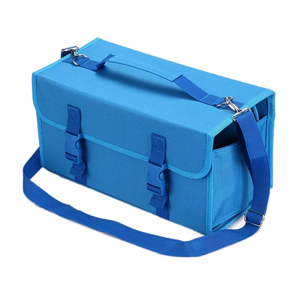 LUQIN Pen Sac Crayon Case 2 pcs Mark Touch Stylo Sac Crochets de Rangement Sac de Peinture Sac de Rangement étudiant, Apprendre (Couleur : Blue)