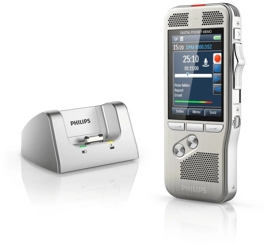 Philips DPM8300/00 Dictaphone Argent Brossé
