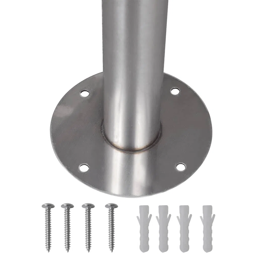 Support Double boîte à Lettre en Acier Inoxydable pour extérieur Maison Jardin Portail Cloture Balcon avec Serrure clés et Porte-Journal