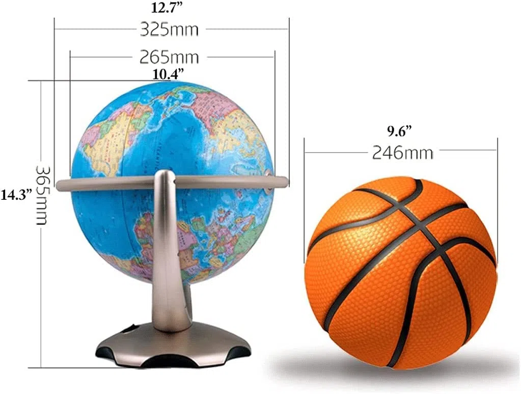 Globe, Globe éducatif avec Support, Carte, lumière LED