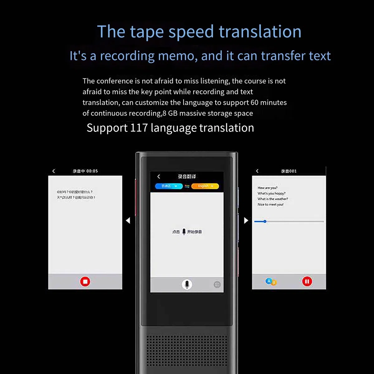 Dispositif de traduction de langue instantanée intelligent - Dispositif de traduction de langue classique, dispositif de traduction de langue électronique, dispositif de traduction vocale de langue