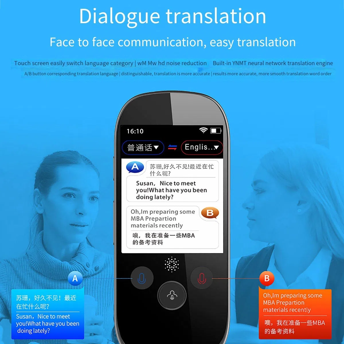 Dispositif de Traduction de Langue instantanée Intelligent - Dispositif de Traduction de Langue Classique, Dispositif de Traduction de Langue électronique, Traduction de Photos vocales, efficacité du