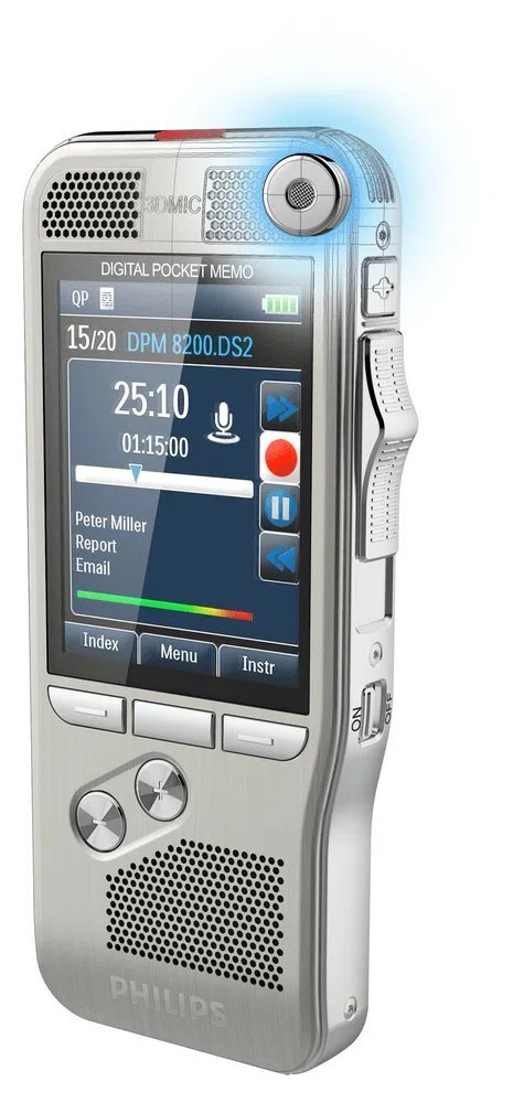 Philips DPM8300/00 Dictaphone Argent Brossé