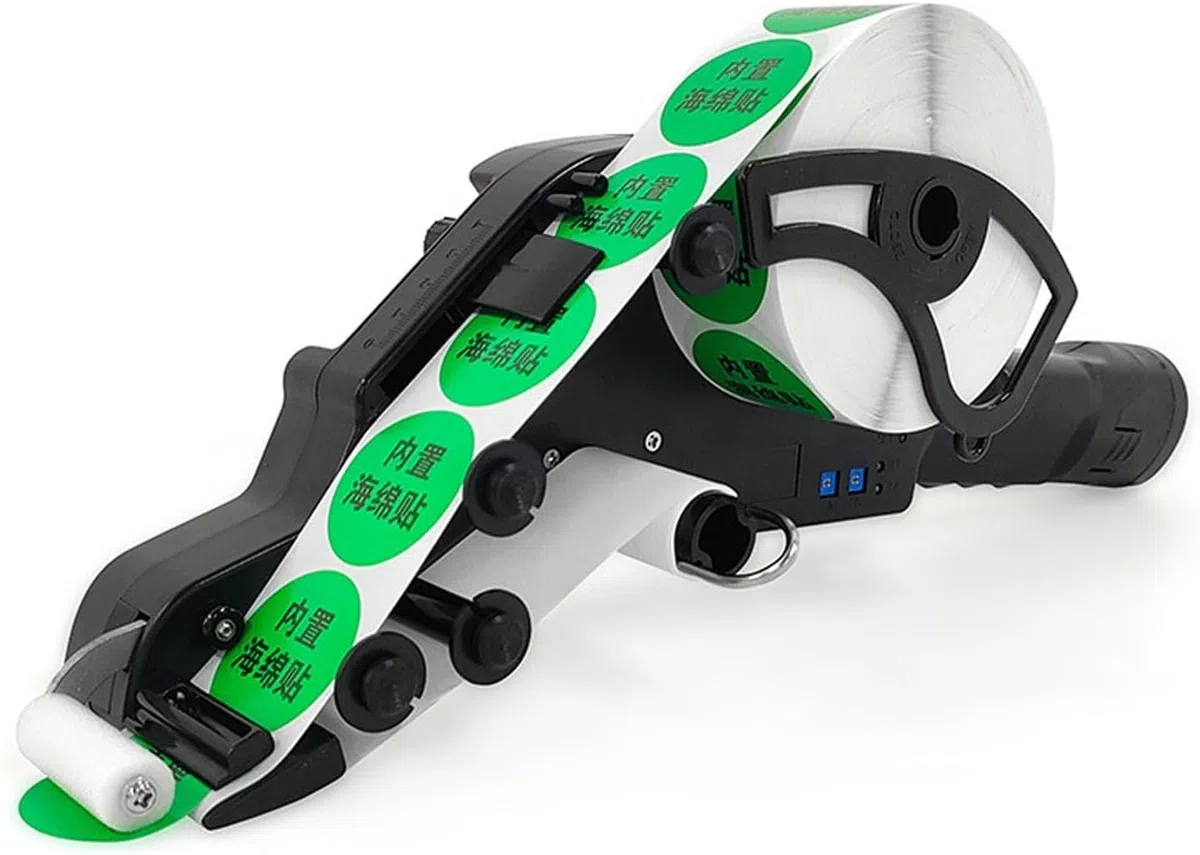Applicateur d'étiquettes portable, distributeur électrique portatif d'autocollants, étiqueteuse automatique sans fil pour la logistique, l'entrepôt, les produits frais