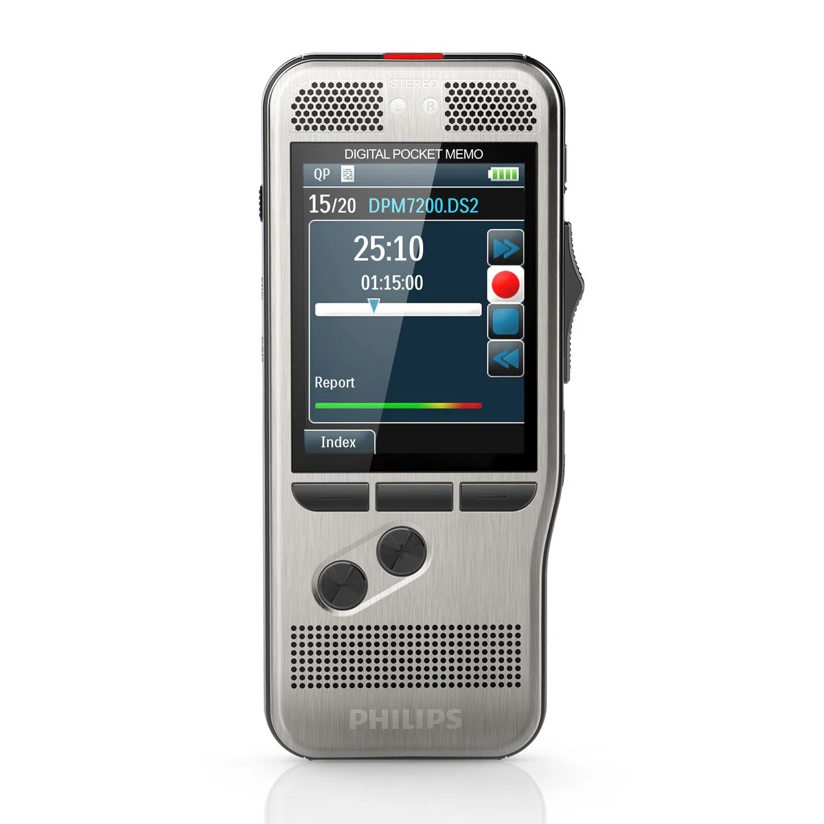 Philips DPM 7200 Dictaphones Connexion PC, Type de Stockage: Carte Mémoire, Activation Vocale, Enregistreur MP3, Reconnaissance Vocale (DSS)