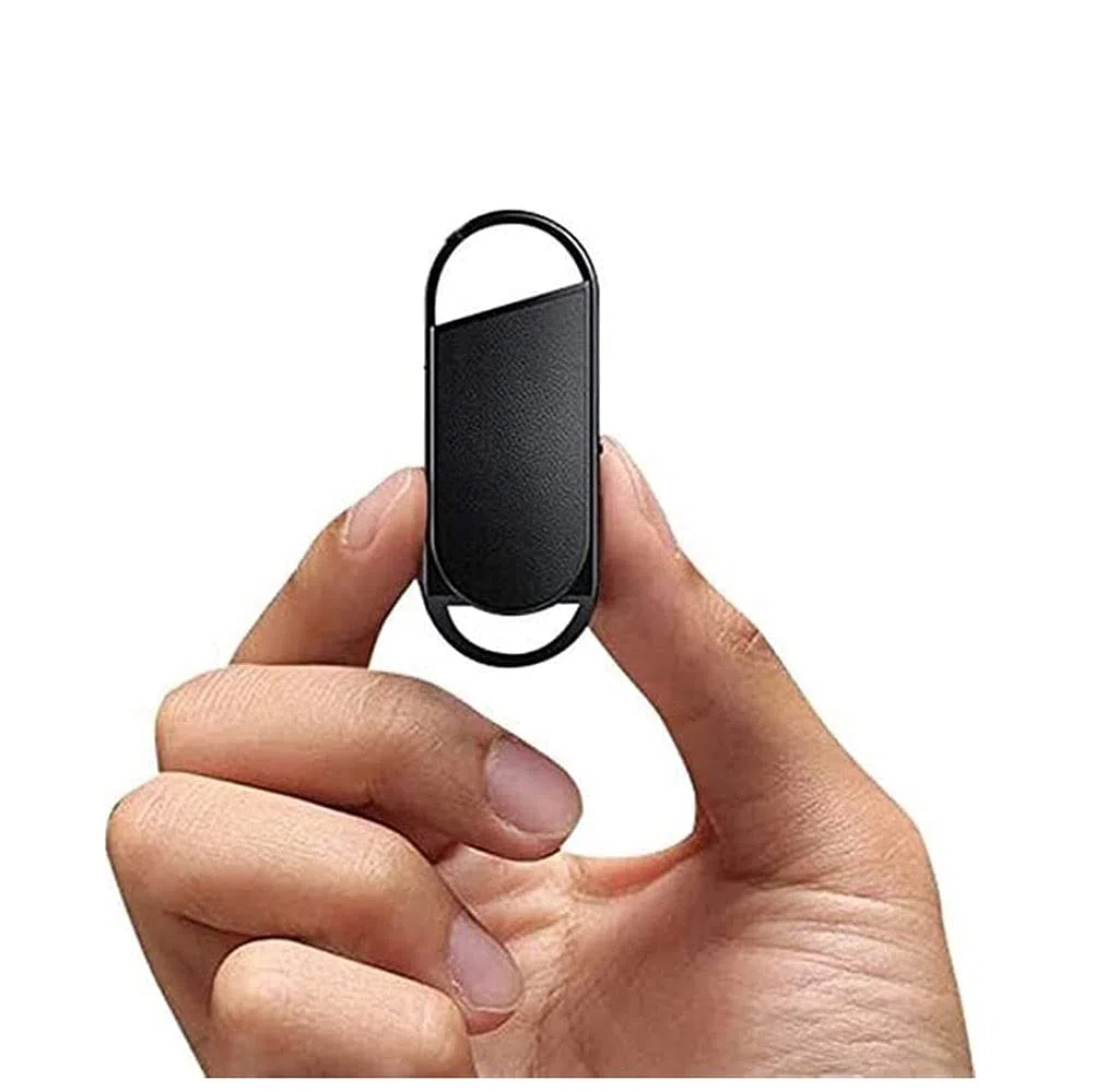 Enregistreur Vocal de Porte-clés, enregistreur Audio Rechargeable 32 Go avec Une Lecture et Un écouteur, Mini Bande Portable Dictaphone avec réduction du Bruit Intelligent, USB