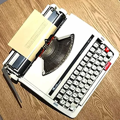 Machine à écrire manuelle portable d'inspiration rétro pour écrire des lettres et travaux manuels