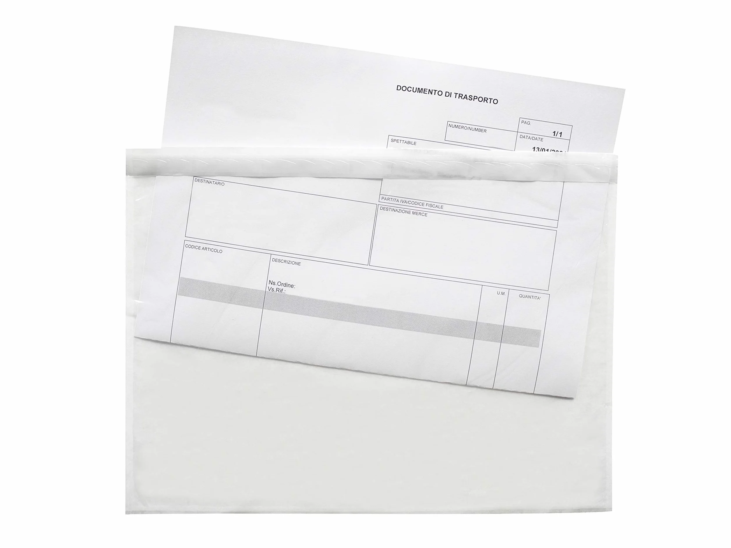 Cartes Dozio enveloppe autocollante porte-documents, 1000 pièces